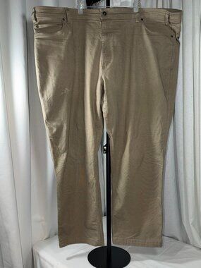 Duluth Trading Co Flex Fire Hose Relaxed Fit Pants 48x30 Desert Khaki
